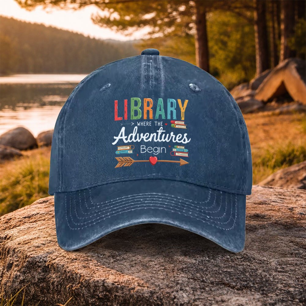 Outdoor Adventure Books - قبعة بيسبول مطبوعة بتصميم مغامرات الكتب،