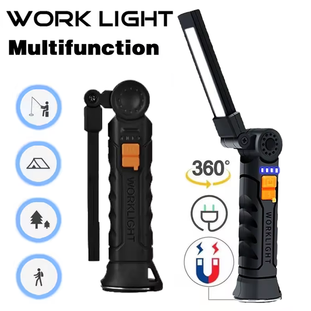 Outdoor Adventurer - مصباح يدوي COB LED محمول USB