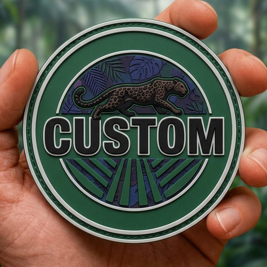 Outdoor Adventure Logo - شارة مطاطية مخصصة بشعار منقوش للمغامرات