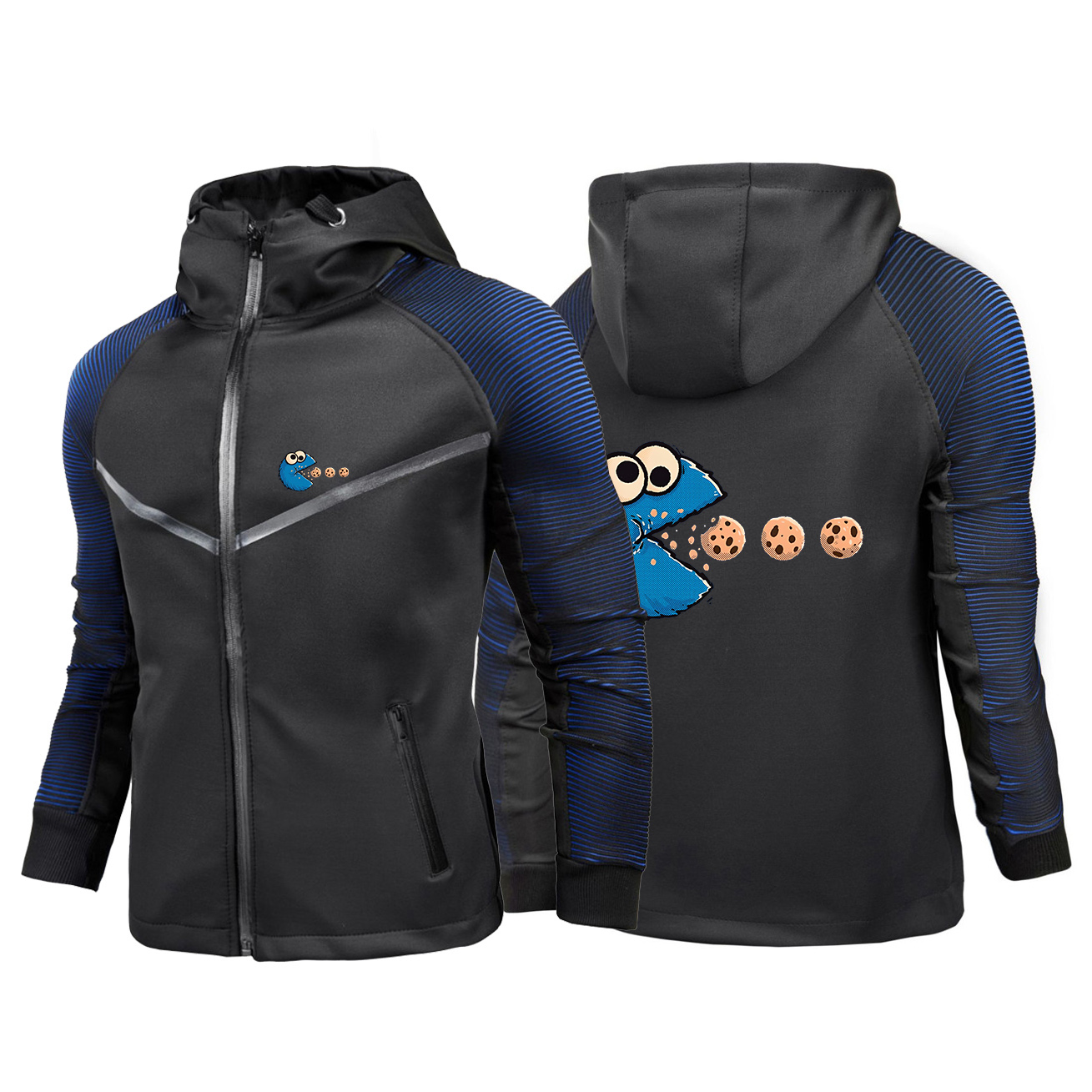 Outdoor Adventure Windbreaker - Nom Nom Nom-Cookie Adventure Graphic سترة