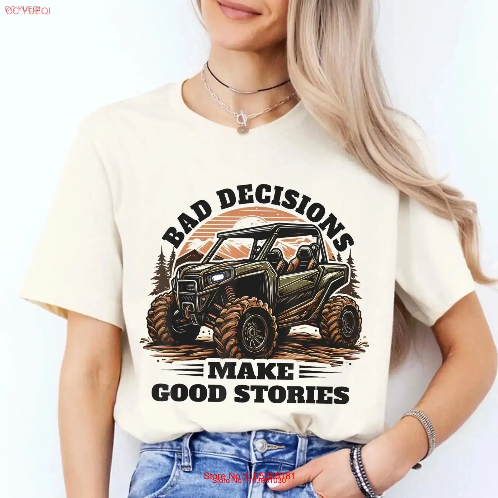 Outdoor Adventure Utv - قرارات سيئة تجعل قصص جيدة تي