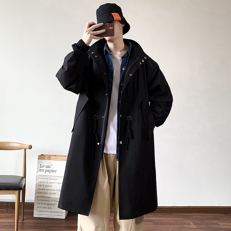 معطف رجالي كاروهات طويل للركبة - مراجعة Outdoor Adventure Windbreaker وسعره