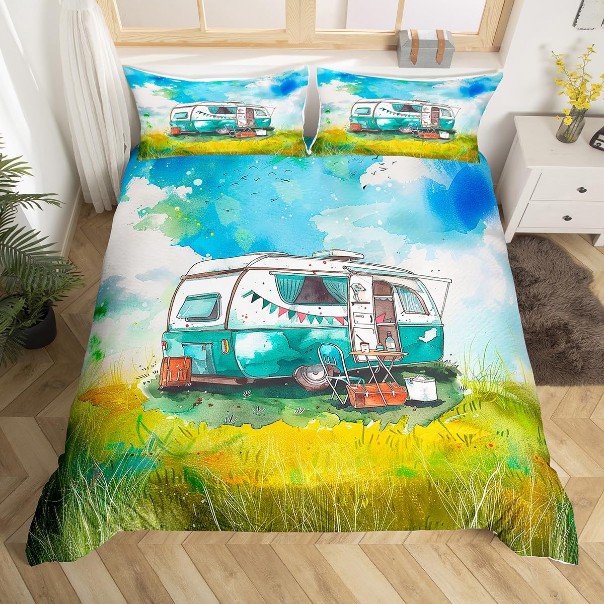 مجموعة مفارش سرير تخييم ، غطاء - مراجعة Outdoor Adventure Quilt وسعره