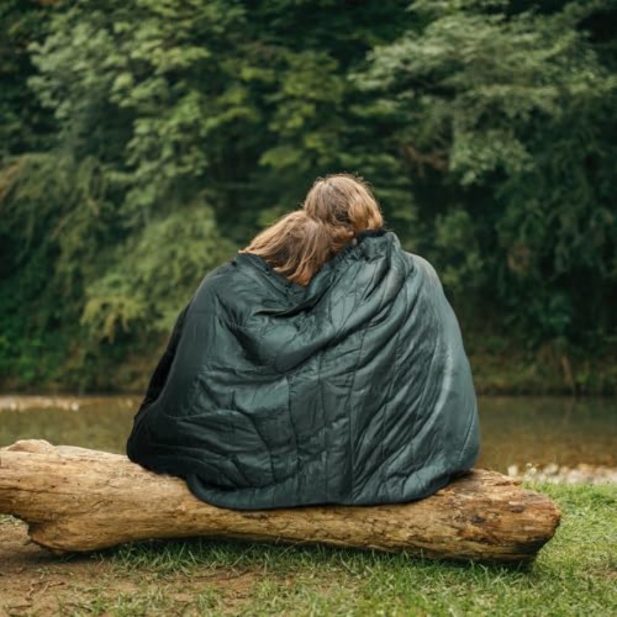 بطانية تخييم خارجية مبطنة بالش - مراجعة Outdoor Adventure Quilt وسعره